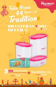 Double your celebration this Diwali with Havmor’ s exciting offers