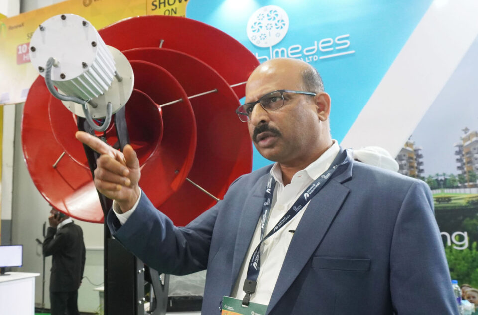 Archimedes Green Energys showcases India’s first Rooftop Wind Turbine to produce Green Energy at RENEWX-2021 at Hitex