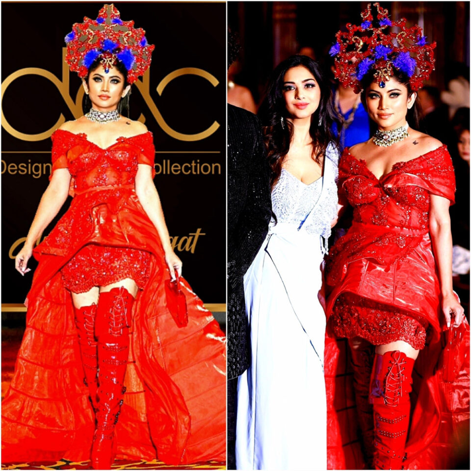 Payal Mandewalkar walks as a show stopper at Paris Fashion Week in Anjali Phougat's Designer Dream Collection